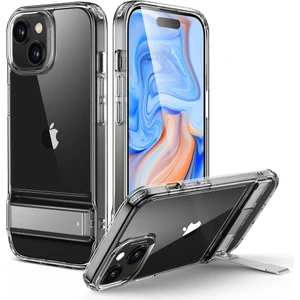 Kasi Elektronik Apple iPhone 15 Standlı Şeffaf Kılıf