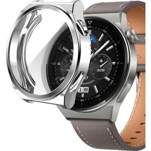 Huawei Watch Gt3 Pro 46MM Uyumlu Kasa ve Ekran Koruyucu 360 Tam Koruma Silikon Kılıf