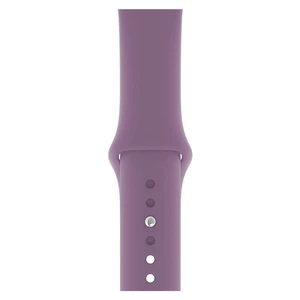 Apple Watch Seri 1/2/3/4/5/6/7/8/se/ultra 38MM 40MM 41MM Kordon Kayış Bileklik Klasik Silikon Koyu Lavanta