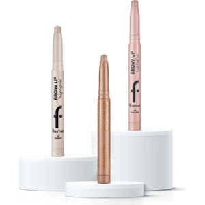 Kremsi Dokulu Brow Up Highlighter Pencil Aydınlatıcı Kalem Seti- Champagne/ Diamond/ Rose Gold (000-001-002 Üç Renk)