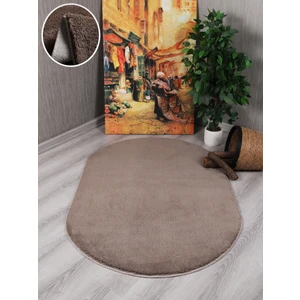 My Evilla Modern Dekoratif Kaymaz Taban Rabbit Oval Halı Yolluk