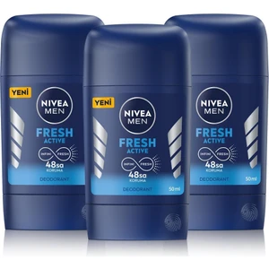 Men Erkek Stick Deodorant Fresh Active 50 ml 48 Saat Koruma x 3 Adet