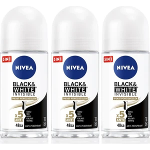 Kadın Roll-On Deodorant Black & White 50 ml 48 Saat Koruma x 3 Adet