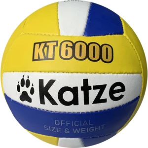 KT6000 Voleybol Topu El Dikişli Mavi Beyaz