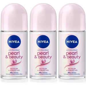 Kadın Roll-On Deodorant Pearl&beauty 50ML, 48 Saat Koruma, X3 Adet