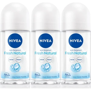 Kadın Roll-On Deodorant Fresh Natural 50ML, 48 Saat Koruma, X3 Adet
