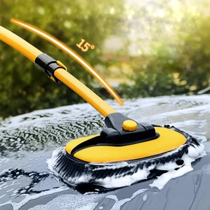Silver Umbrella Araba Temizleme Fırçası Araba Yıkama Fırçası Teleskopik Uzun Saplı Araba Yıkama Paspas Fırçası Şönil Süpürge 15°fırça Çubuğu 180°DÖNME Açısı (Yurt Dışından)