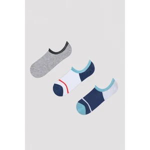 Erkek Detailed Çok Renkli 3lü Sneaker Çorap