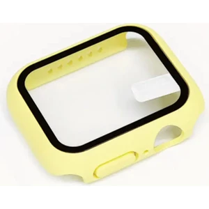 Apple Için Temperli Cam + Kapak Izle Vaka 44MM Ekran Koruyucu Apple Izle Aksesuarları
