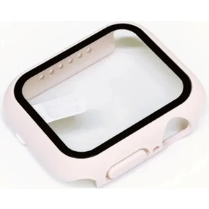 Apple Için Temperli Cam + Kapak Izle Vaka 44MM Ekran Koruyucu Apple Izle Aksesuarları