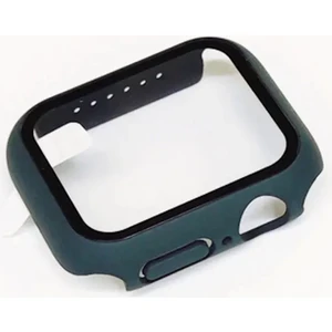 Apple Için Temperli Cam + Kapak Izle Vaka 44MM Ekran Koruyucu Apple Izle Aksesuarları