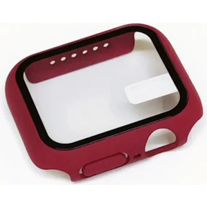 Apple Için Temperli Cam + Kapak Izle Vaka 44MM Ekran Koruyucu Apple Izle Aksesuarları