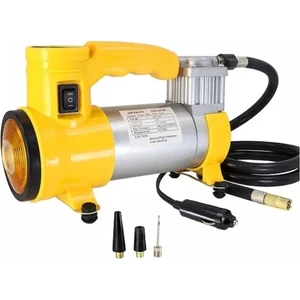 12 Volt 140 Psı Lastik Pompası Çelik Kasa Fenerli Hava Kompresörü Araç Çakmaklık Lastik Şişirme