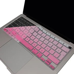 Macbook Air M1 Klavye Kılıfı Türkçe Q Baskı A2179 A2337 ile Uyumlu Gradient