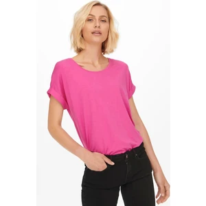 15106662 Genis Yaka Kol Katlamali Kadın Body - Fusya