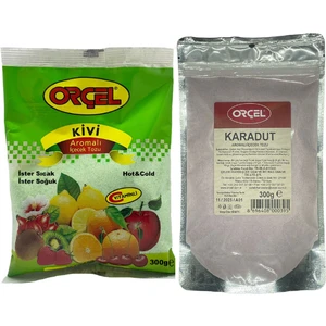 Kivi + Karadut Aromalı Içecek Tozu Oralet Çay 300GR.X 2 Adet