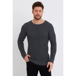 Tarz Cool Erkek Füme Kalın Petek Örgü Triko KAZAK-TARZCM7804R400S