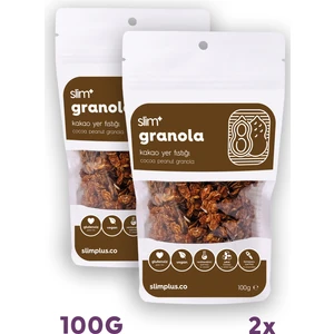 2 Paket Kakao Yer Fıstığı Glutensiz İlave Şekersiz Vegan Granola 100gr