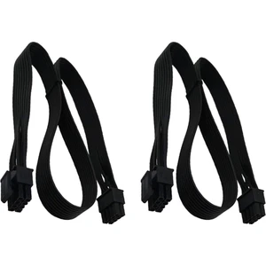 2x Cpu 8 Pin Erkek Cpu 8 Pin (4+4) Erkek EPS-12V Anakart Güç Adaptörü Kablosu Modüler Güç Kaynağı Için (60 Cm) (Yurt Dışından)