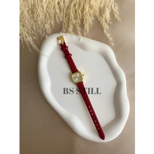 Bs Still Quartz Retro Minimal Vintage Deri Kordon Kadın Kol Saati