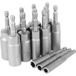 14 Adet Altıgen Soket Seti, 6-19MM Derin Soket Adaptör Kiti Altıgen Somun Sürücü Uçları Seti Hızlı Değişim Somun Ayarlayıcı (Yurt Dışından)