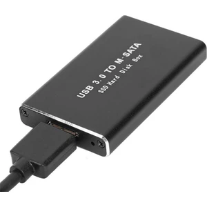 2x Msata USB 3.0 SSD Muhafaza Harici Sabit Disk Disk Kutusu Saklama Kutusu Adaptörü Için 30X50MM 30X30MM Msata SSD (Yurt Dışından)
