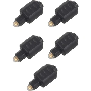 5x Mini Optik Ses Adaptörü 3.5 mm Dişi Jack Amplifikatör Için Dijital Toslink Erkek Fiş (Yurt Dışından)