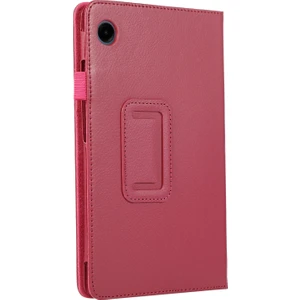 Samsung Galaxy Tab A9 Tablet Kılıfı Litchi Doku Pu Deri Iki Katlı Stand Kapağı (Yurt Dışından)