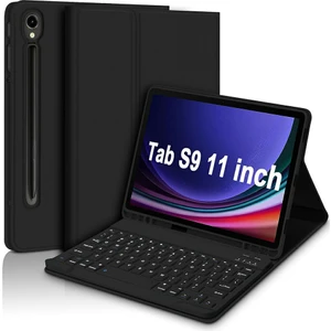 Samsung Galaxy Tab S9 Fe SM-X510 / X516 / X518 Bluetooth Klavye Tablet Kılıf Pu Flip Cover (Yurt Dışından)