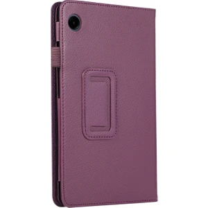 Samsung Galaxy Tab A9 Tablet Kılıfı Litchi Doku Pu Deri Iki Katlı Stand Kapağı (Yurt Dışından)