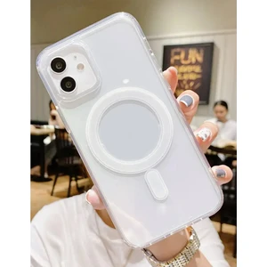 ACR Aksesuar Apple iPhone 12 Kılıf Magsafe Uyumlu Sert Şeffaf Telefon Kılıfı