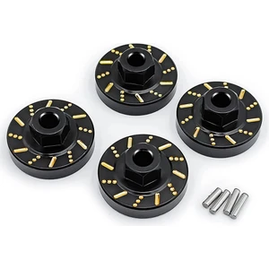 4 Adet Pirinç Tekerlek Altıgen Göbek Adaptörü Aks Karşı Ağırlık Fren Diski TRX4M 1/18 Rc Paletli Araba Yükseltme Parçaları (Yurt Dışından)