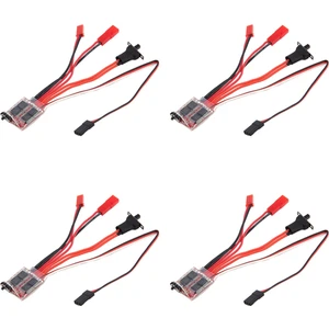 4x Rc Esc 30A 4-8 V Fırça Motoru Hız Kontrol Cihazı 1/16 1/18 Tırmanma Rc Araba Gemi Tankı Mini 4WD Araba (Yurt Dışından)