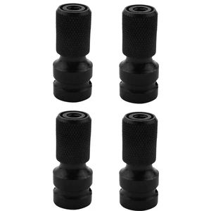 4x 1/2 Inç Kare 1/4 Inç Hex Cırcır Soket Anahtarı Soket Adaptörü Ingiliz Anahtarı Takımı Sürücü Dönüştürücü Darbe Aracı (Yurt Dışından)