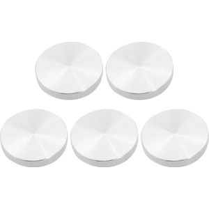 5x Cam Plaka Adaptör Masa Ayağı, Alüminyum, Yuvarlak, 50X8MM, Gümüş (Yurt Dışından)