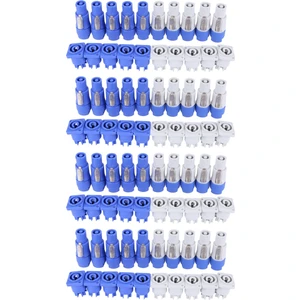 40 Set Powercon Tip A NAC3FCA+NAC3MPA-1 Kasa Fiş Paneli Adaptörü (Yurt Dışından)