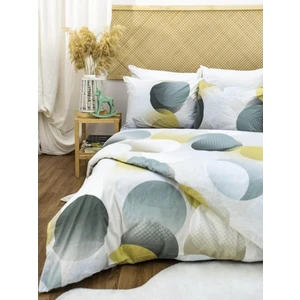 160X200  Pamuklu 63 Tel Daire Desenli Çift Kişilik Nevresim Takımı