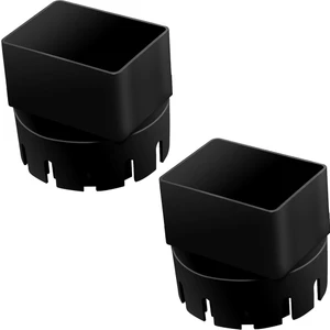 Drenaj Borusu Için Iniş Borusu Adaptörü, Çatı Yağmur Oluğu Iniş Borusu Uzantıları Evrensel, Iniş Borusu Genişletici, Siyah 2 Paket (Yurt Dışından)