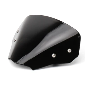 Motosiklet Ön Cam Uzatma Spoiler Ön Cam Saptırıcı CB750 Cb 750 2023 (Siyah) (Yurt Dışından)