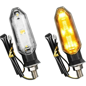 2pcs Evrensel LED Motosiklet Dönüş Sinyali Işık Arka Işıklar Lamba 12V (Yurt Dışından)