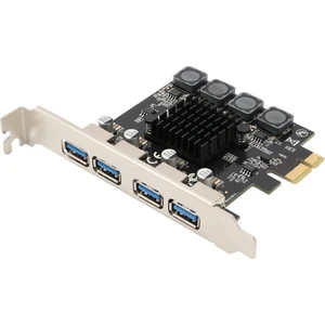4 Port USB 3.0 Pcı Express Kart USB 3.0 Pcı-E Genişletme Kartı Pcıe - USB 3.0 Adaptör Kartı Pcıe 1x 4x 8x 16X Yuvası (Yurt Dışından)