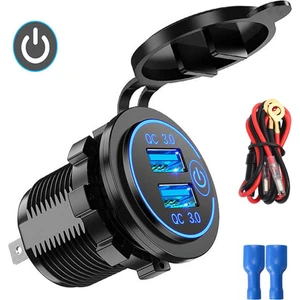 Humble Hızlı Şarj Soketi Araç Şarj Cihazı Çift USB 12V-24V--ÇAKMAK (Yurt Dışından)
