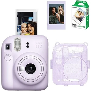 Mini 12 Fotoğraf Makinesi 10'lu Film Simli Pleksi Kılıf ve Fotoğraf Çerçevesi Seti 2