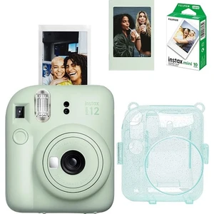 Mini 12 Fotoğraf Makinesi 10'lu Film Simli Pleksi Kılıf ve Fotoğraf Çerçevesi Seti 2