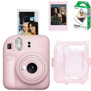 Mini 12 Fotoğraf Makinesi 10'lu Film Simli Pleksi Kılıf ve Fotoğraf Çerçevesi Seti 2