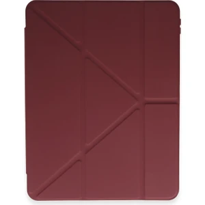 Samsung Galaxy Tab A9 8.7inç X110 X115 Uyumlu Kılıf Kalem Bölmeli Trifolding Case Kapak