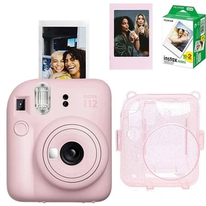 Mini 12 Fotoğraf Makinesi 20'li Film Simli Pleksi Kılıf ve Fotoğraf Çerçevesi Seti 1