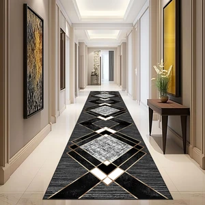 Modern Dijital Baskı Dört Mevsim Yıkanabilir Kaymaz Taban Salon Halısı Mutfak Halısı Yolluk