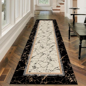 Modern Dijital Baskı Dört Mevsim Yıkanabilir Kaymaz Taban Salon Halısı Mutfak Halısı Yolluk