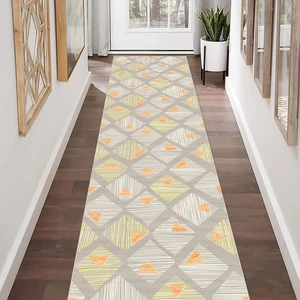 Modern Dijital Baskı Dört Mevsim Yıkanabilir Kaymaz Taban Salon Halısı Mutfak Halısı Yolluk